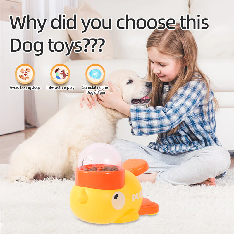 Duck Interactive pet Feeder Toy-Slow feeder for cats and Dogs