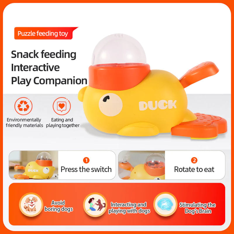 Duck Interactive pet Feeder Toy-Slow feeder for cats and Dogs