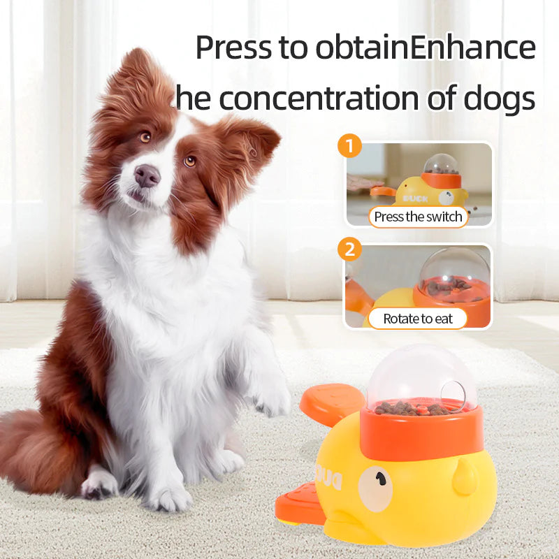 Duck Interactive pet Feeder Toy-Slow feeder for cats and Dogs
