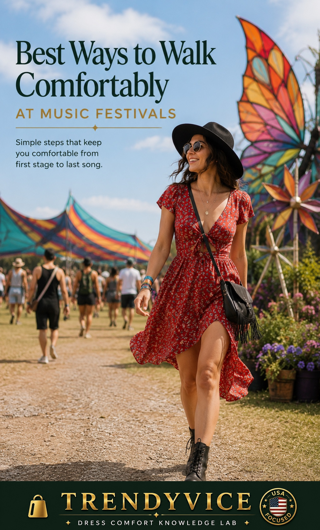 Best Ways to Walk Comfortably at Music Festivals - Trendyvice