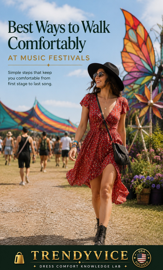 Best Ways to Walk Comfortably at Music Festivals - Trendyvice