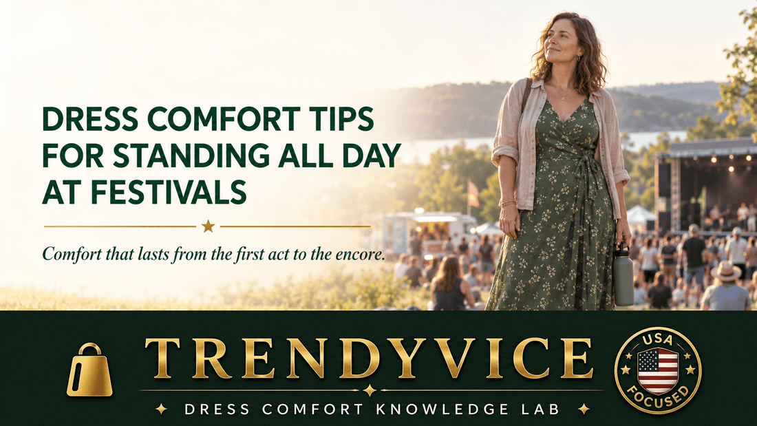 Dress Comfort Tips for Standing All Day at Festivals - Trendyvice