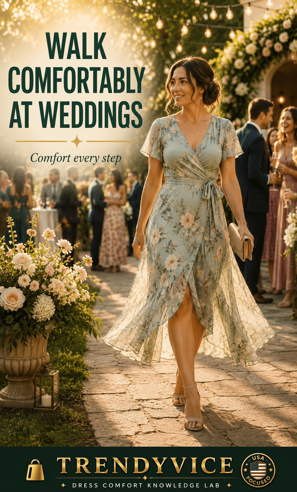 How to Walk Comfortably in Dresses at Weddings - Trendy Vice