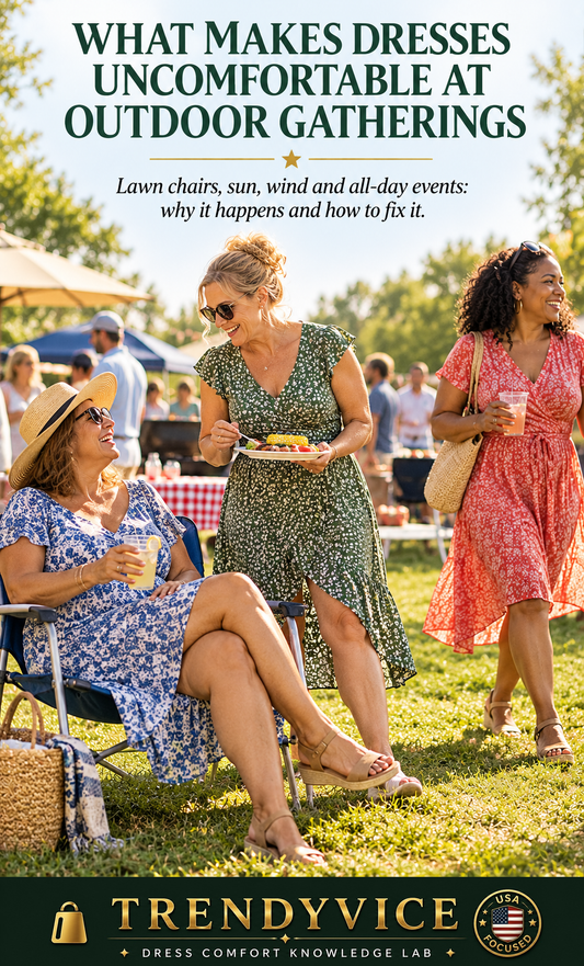 What Makes Dresses Uncomfortable at Outdoor Gatherings - Trendyvice