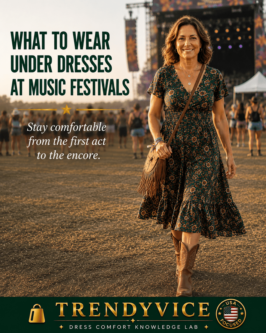 What to Wear Under Dresses at Music Festivals - Trendy Vice