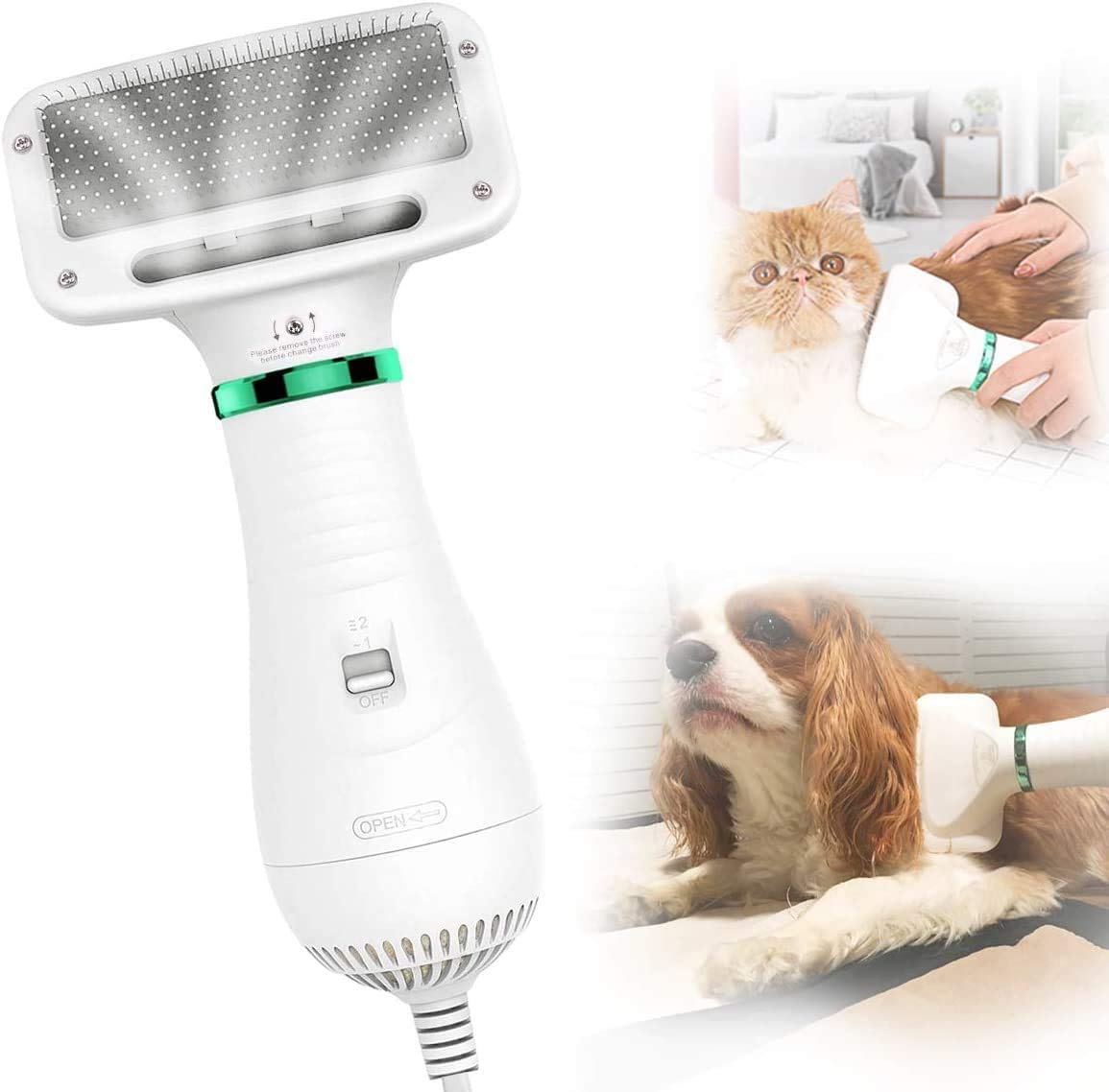 2 - in - 1 Pet Dryer Brush - premium - Trendyvice worldwide