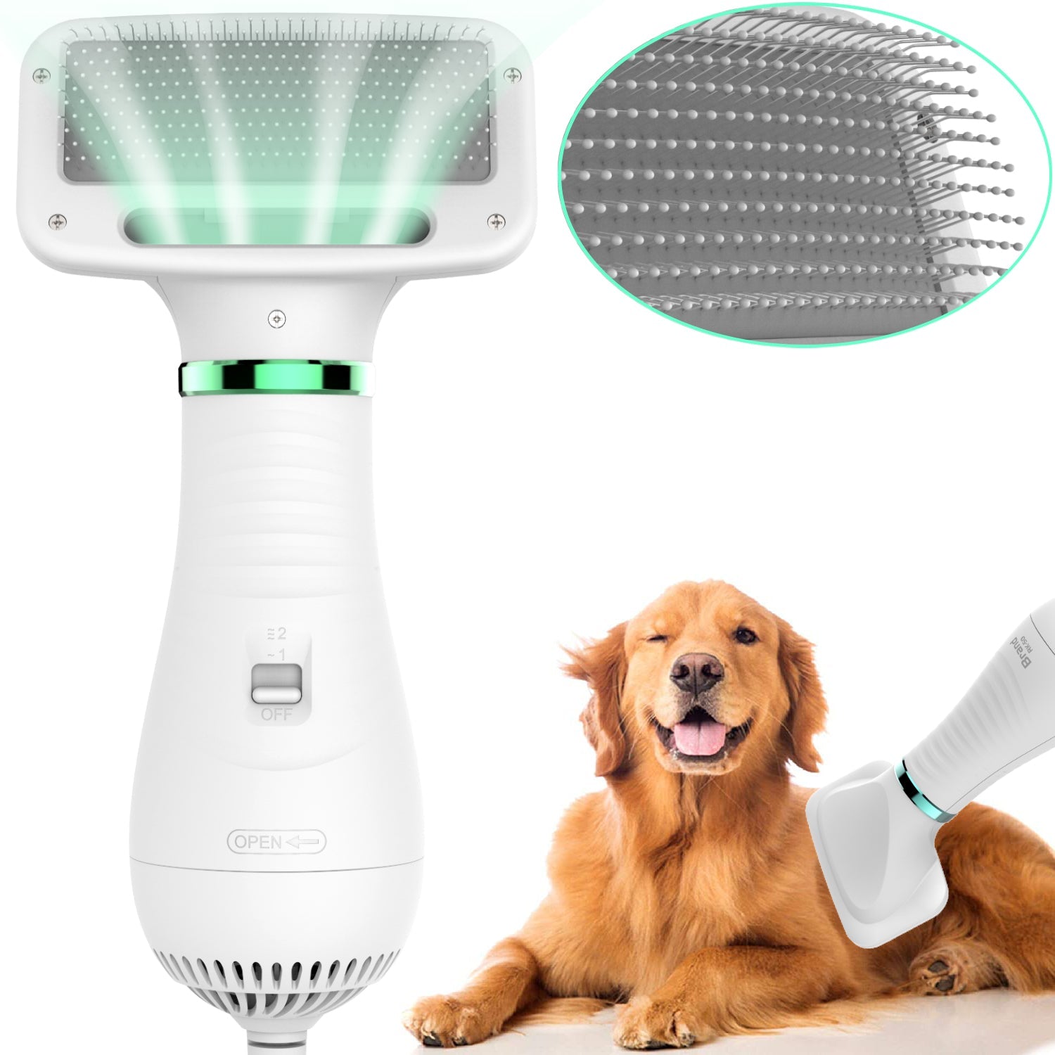 2 - in - 1 Pet Dryer Brush - premium - Trendyvice worldwide