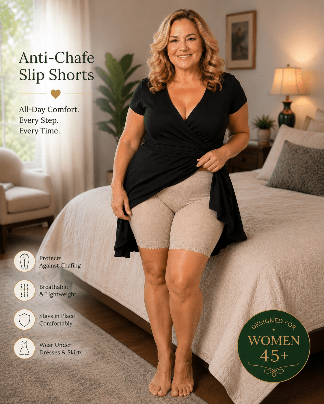 Anti-Chafe Thigh Slip Shorts — Anti-chafe Slip Shorts — unbranded object