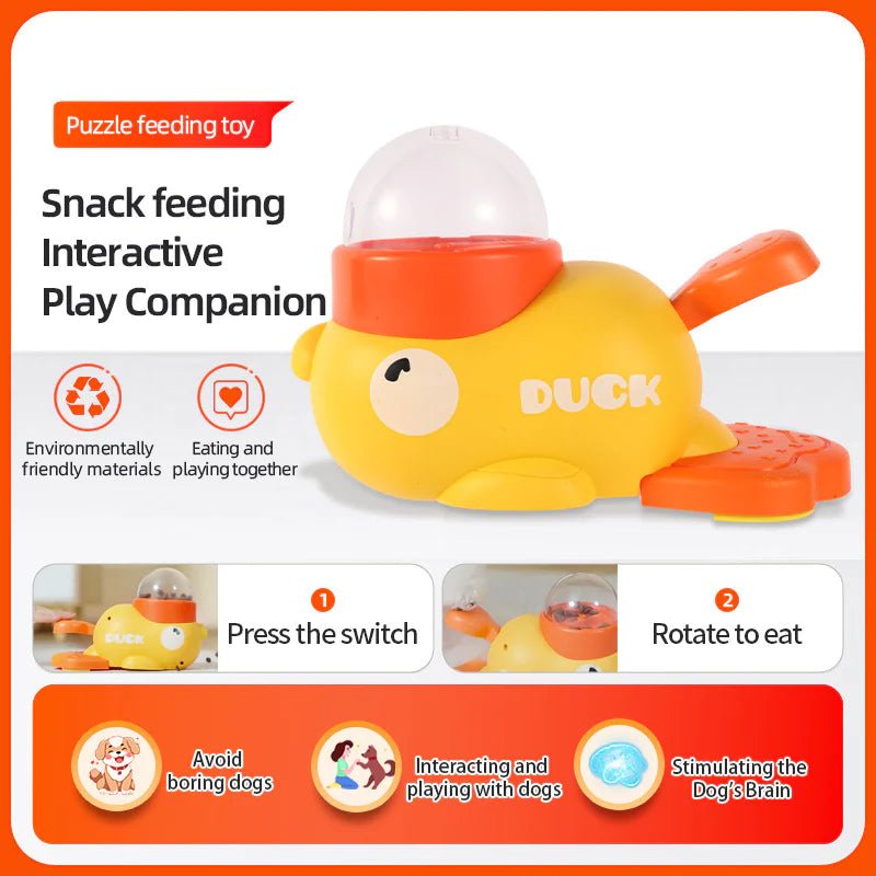 Duck Interactive pet Feeder Toy - Slow feeder for cats and Dogs — Pet Essentials — unbranded object