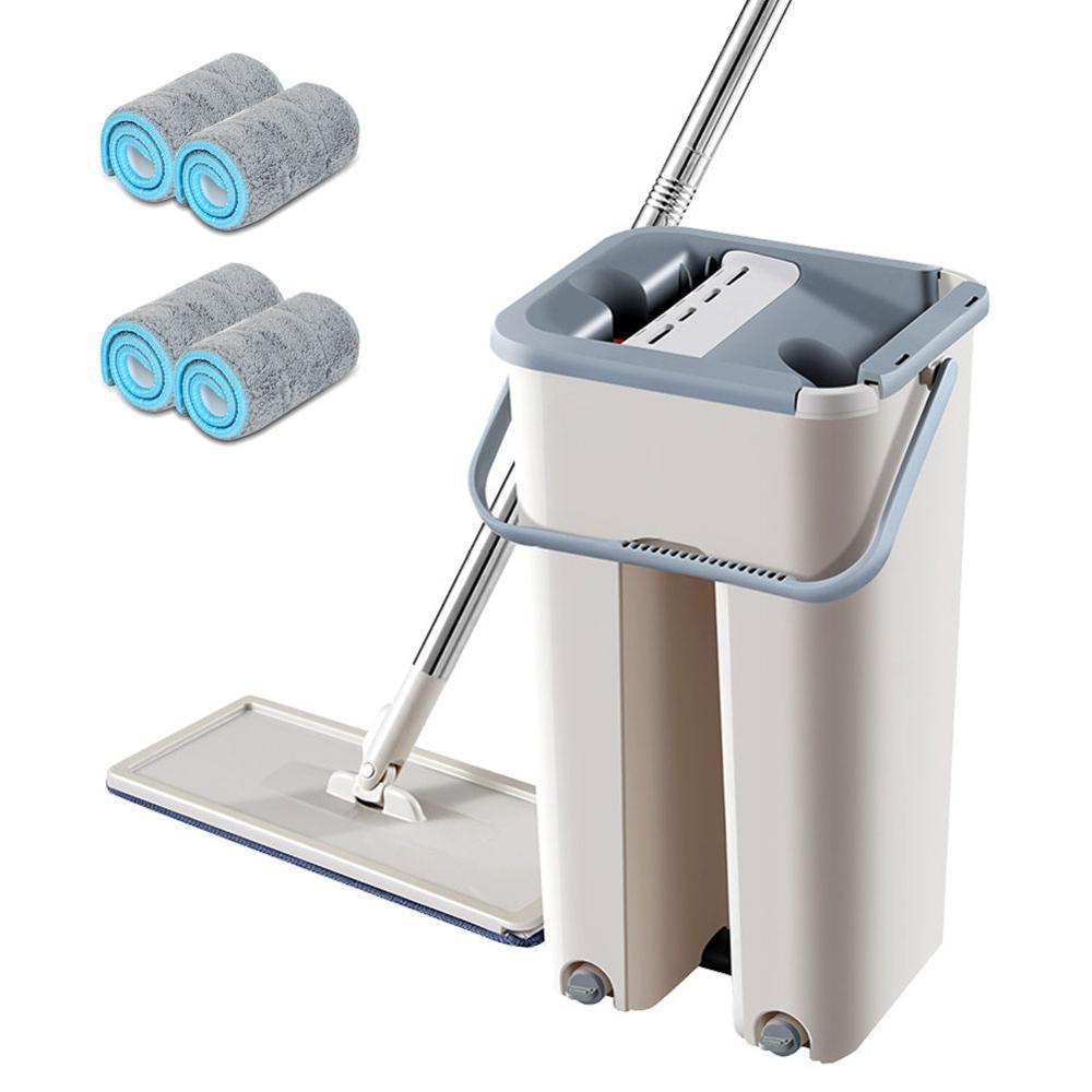 Hands - Free Flat Mop & Bucket Set - premium - Trendyvice worldwide