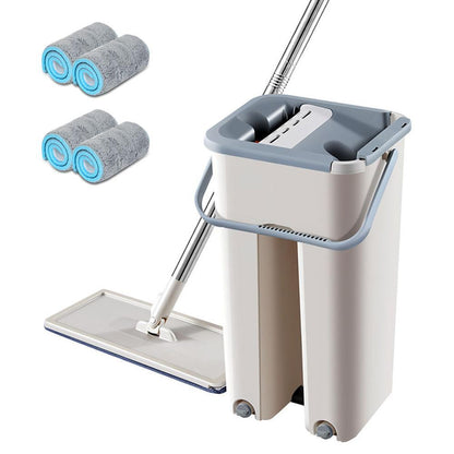 Hands - Free Flat Mop & Bucket Set - premium - Trendyvice worldwide