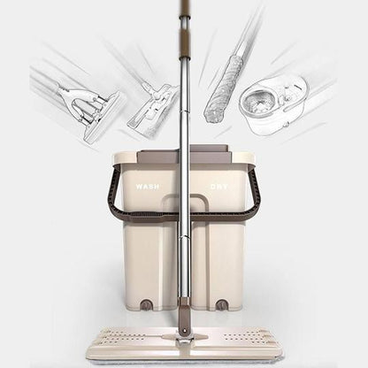 Hands - Free Flat Mop & Bucket Set - premium - Trendyvice worldwide