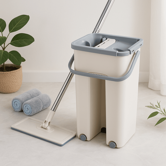 Hands - Free Flat Mop & Bucket Set - premium - Trendyvice worldwide
