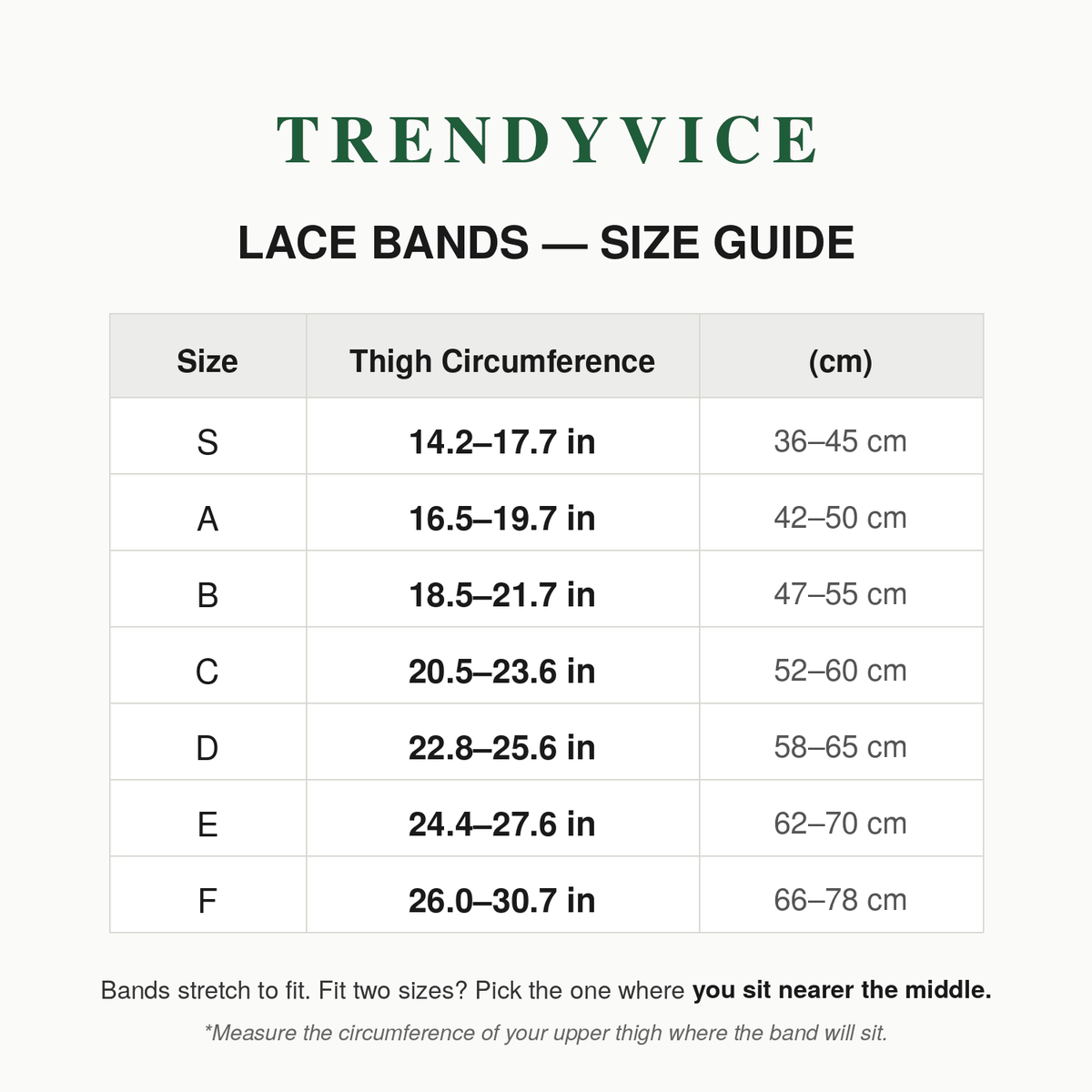 Lace Anti-Chafe Thigh Bands (4-Pack) — Thigh Bands — unbranded object