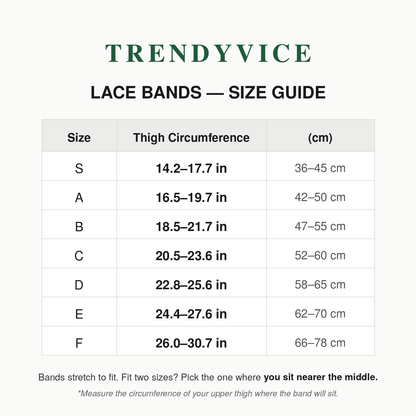 Lace Anti-Chafe Thigh Bands — Thigh Bands — unbranded object