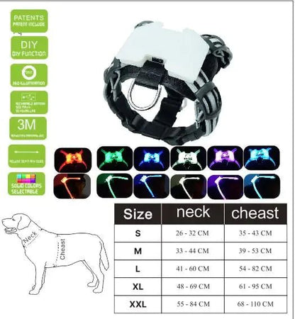 LED USB Rechargeable Silicone Dog Collar - premium - Trendyvice worldwide