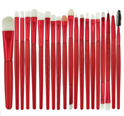 20-piece red edition professional makeup brush set – TrendyVice beauty tools.
