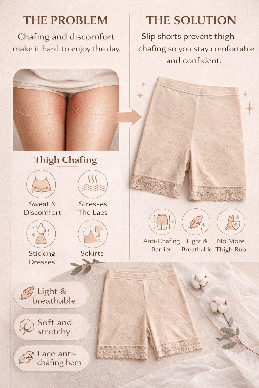 Object 409. Anti - Chafe Shorts — Anti - Chafe Shorts — unbranded object