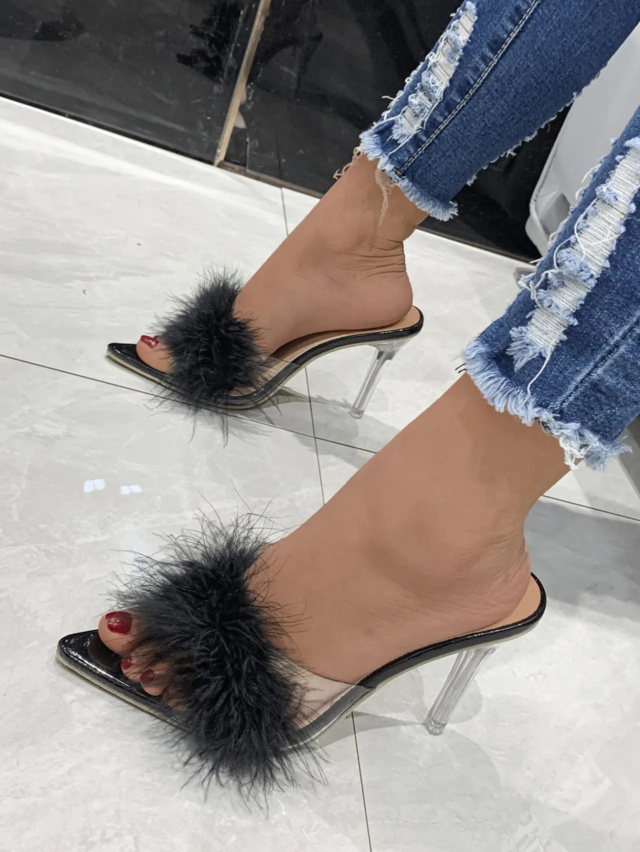 Pointed Toe Stiletto Sandals for Women - premium Health & Beauty - Trendyvice worldwide