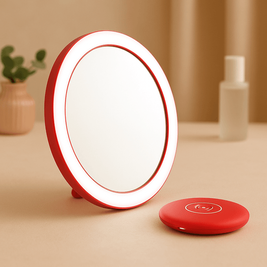 Rechargeable LED Handheld Makeup Mirror - premium - Trendyvice worldwide