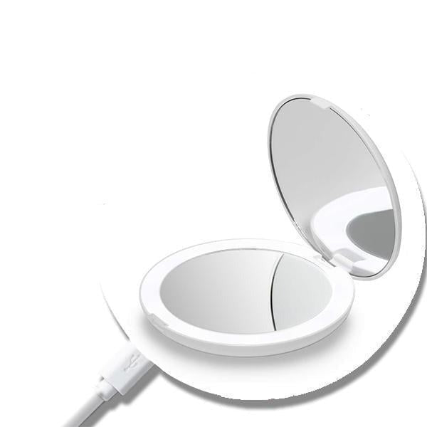 Rechargeable LED Handheld Makeup Mirror - premium - Trendyvice worldwide
