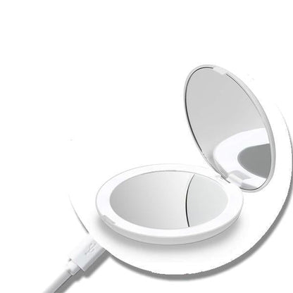 Rechargeable LED Handheld Makeup Mirror - premium - Trendyvice worldwide