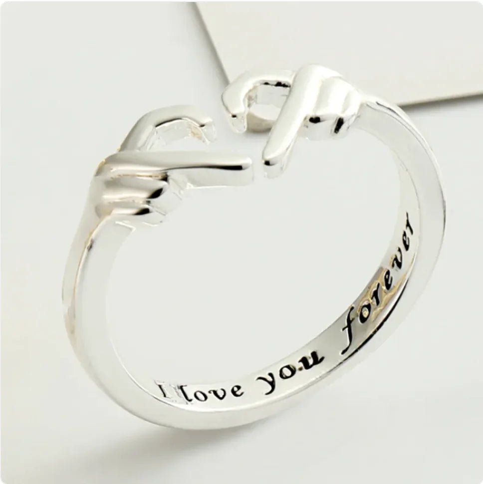 Romantic Heart Hug Ring – Adjustable Couple Jewelry - premium Ring - Trendyvice worldwide
