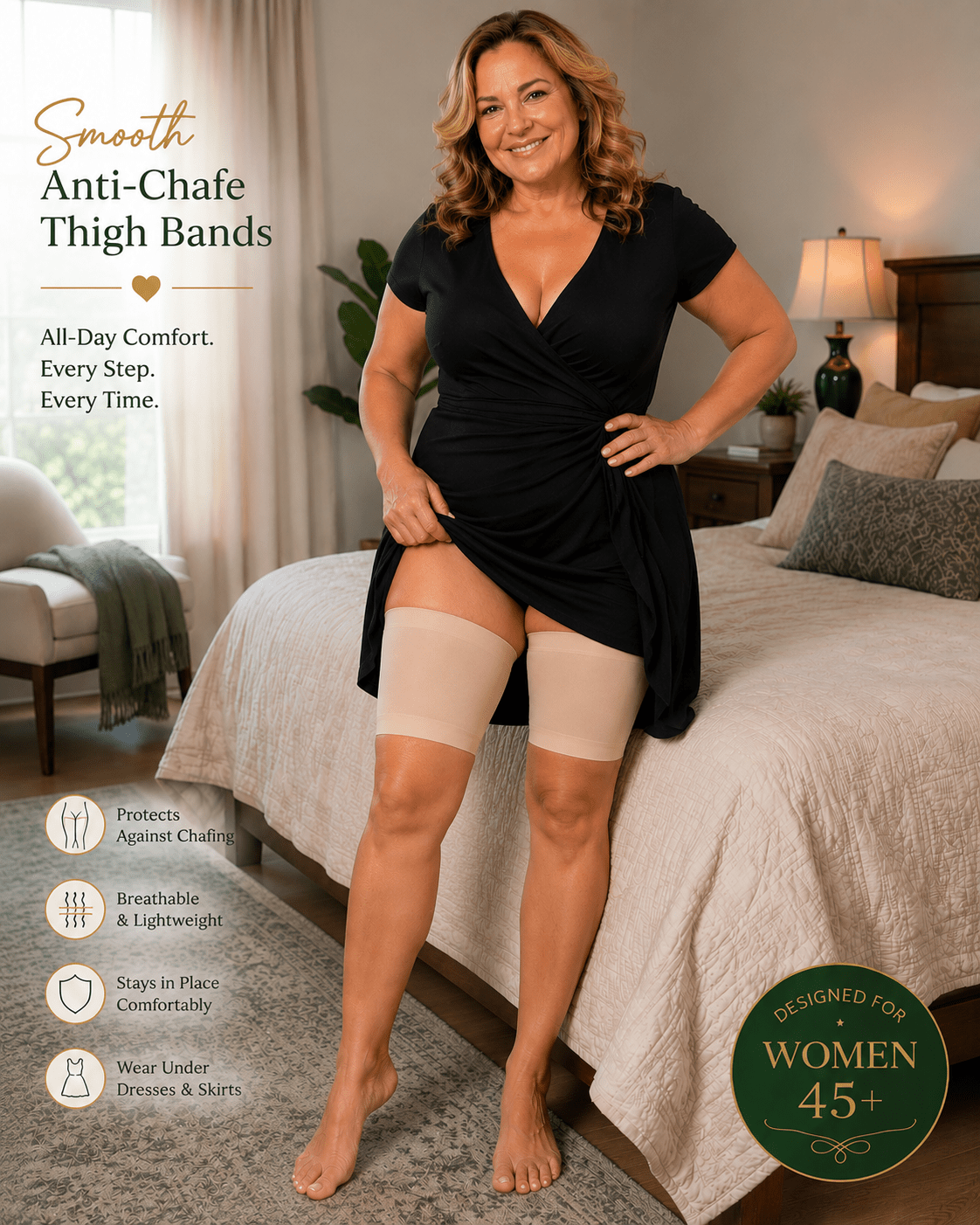 Smooth Anti-Chafe Thigh Bands — Thigh Bands — unbranded object