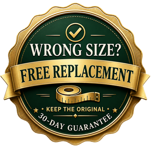 Wrong size? Free replacement, keep the original. 30-day guarantee